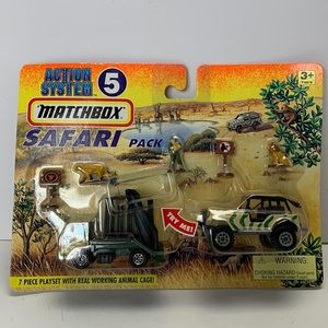Matchbox Action System 5 Safari Pack Playset 1996 Collectible